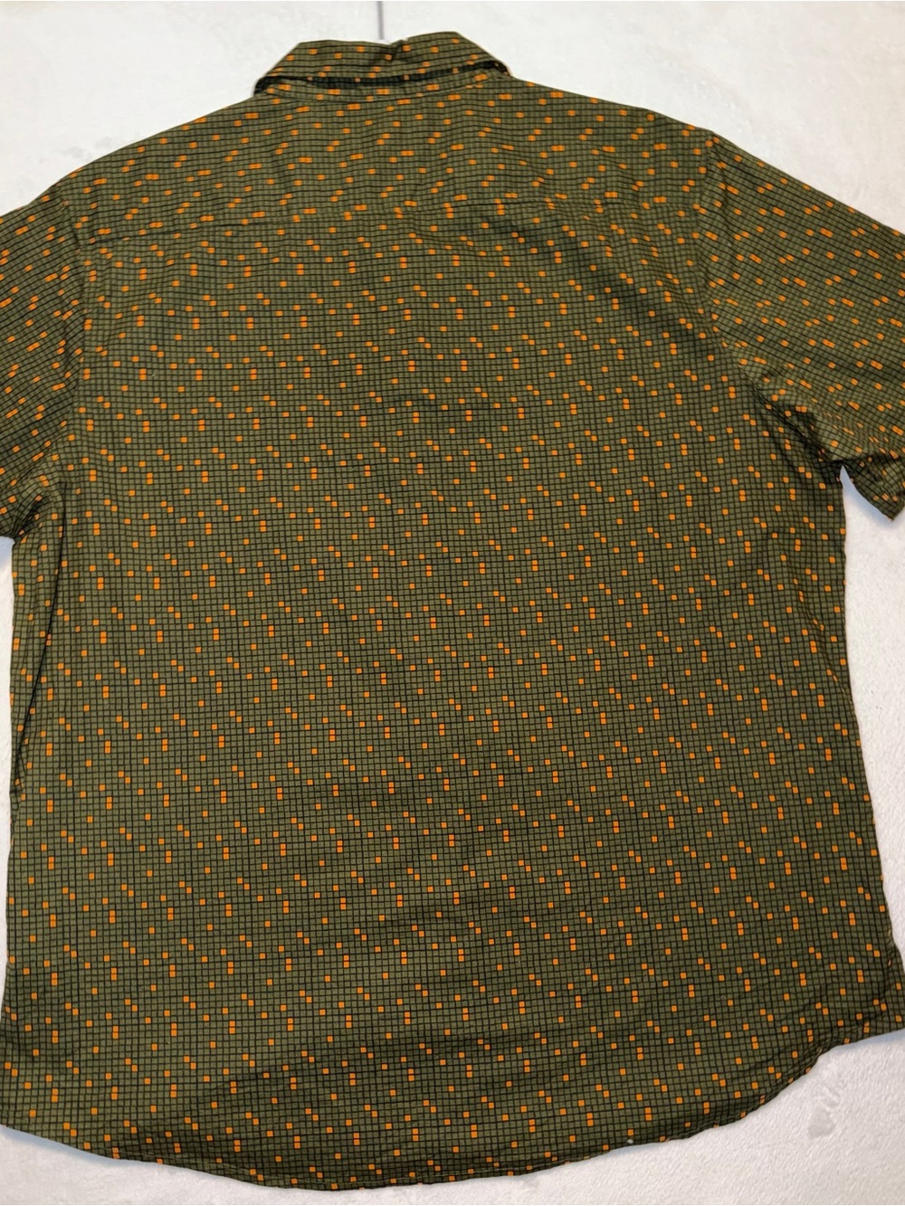 Abound Men's Short Sleeve Button Down Micro-Grid Geometric Print Shirt Size XL - Picture 8 of 9